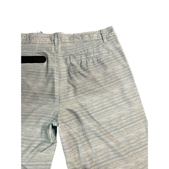 Free Planet Mens Green Space Dye 4-Way Stretch Shorts Size 32 - Picture 8 of 9